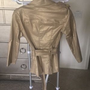 Tan Belted Jacket/ Blazer